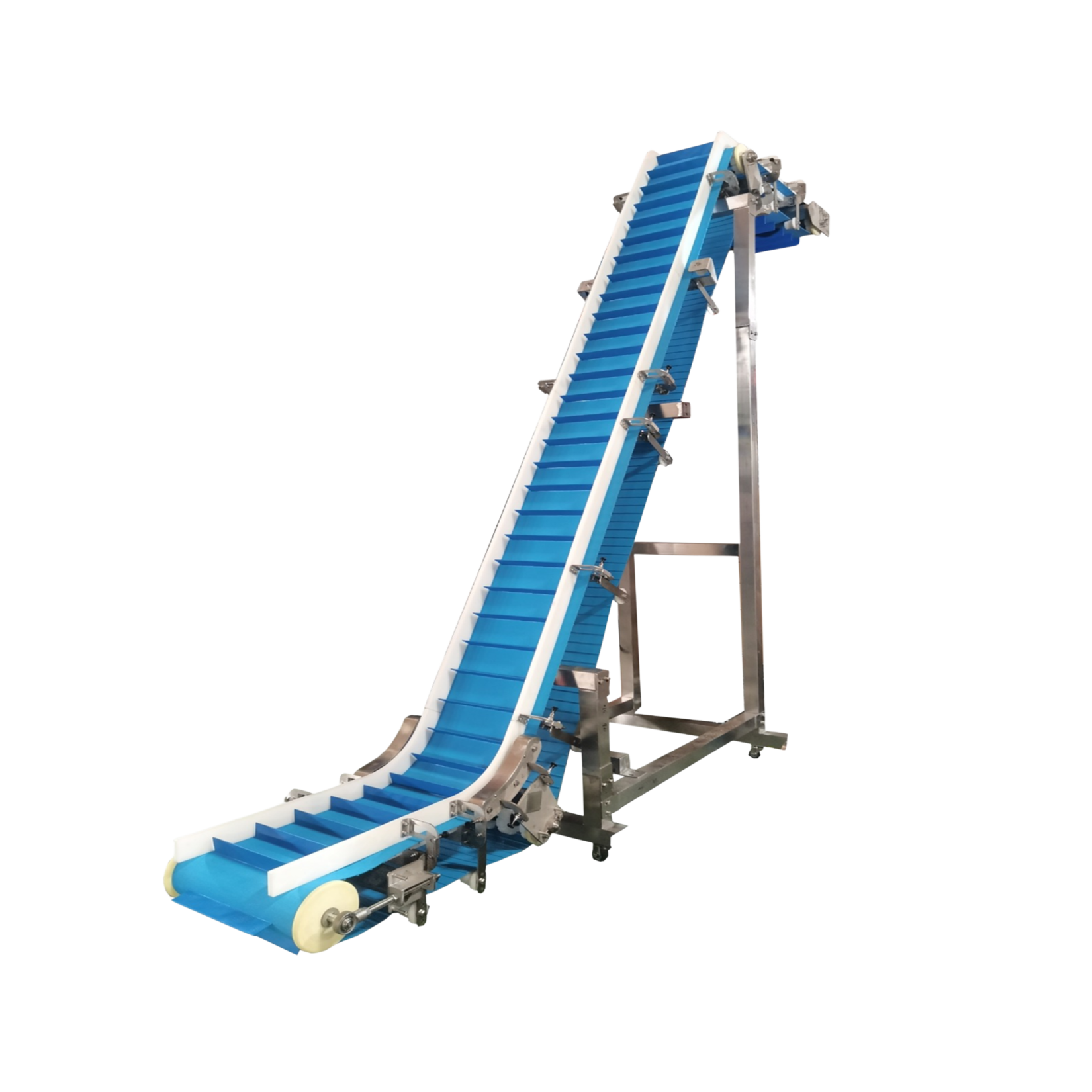 Inclined conveyor PU belt – A8